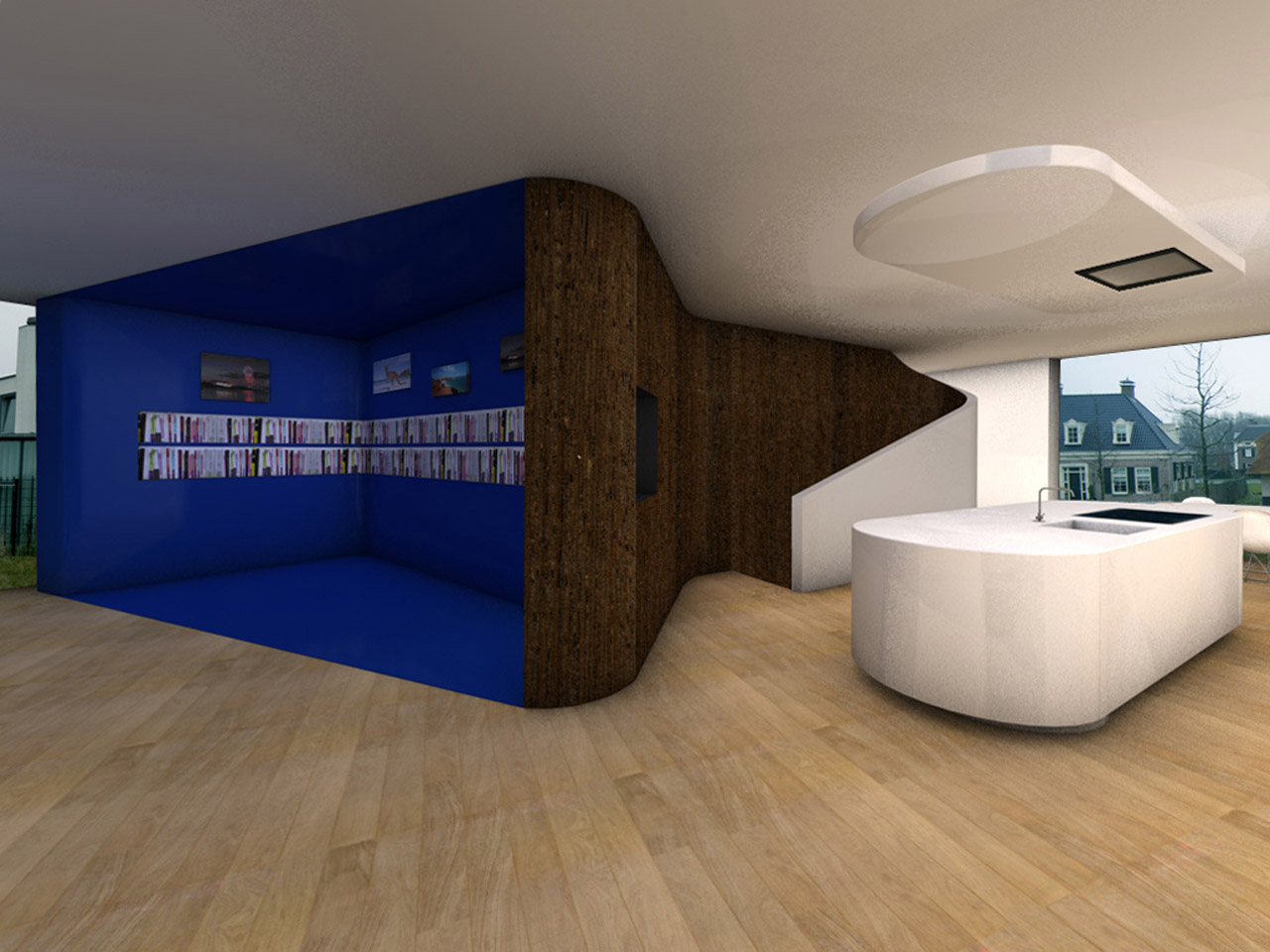 Render of the living area Render of the living area